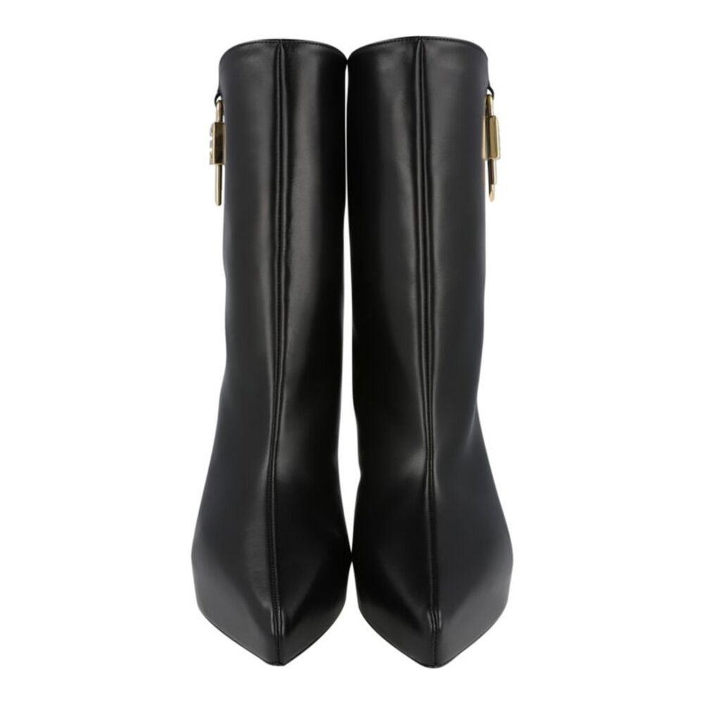 Givenchy G-Lock Leather Wedge Boots Black Womens - Picture 5 of 6
